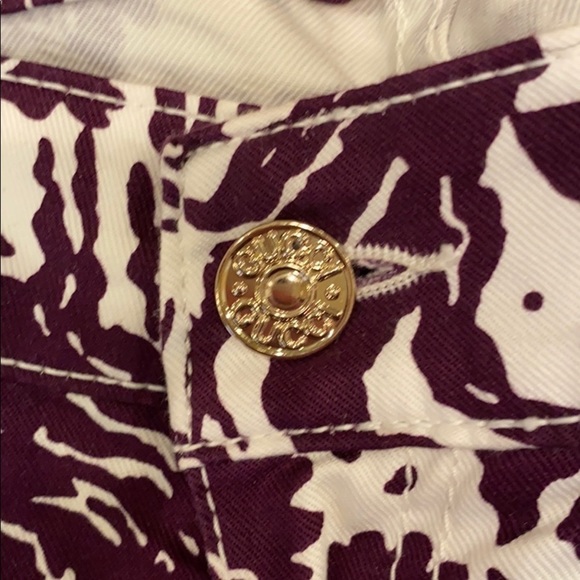 Gucci Pants Wide Leg purple print Size 42 - Picture 5 of 15